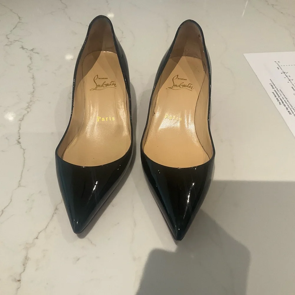 Christian Louboutin Black and Red Heels - Picture 3 of 3